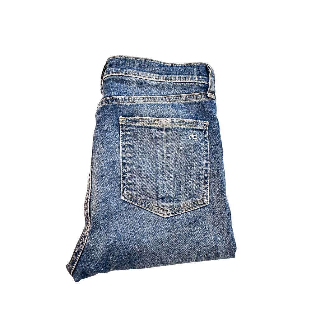 Rag & Bonnie High Rise Skinny Denim Jeans Bonnie Ripped Knees Size 27